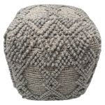 Beanbag wool, PET cotton light grey 40x40xhg40cm