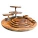 Cake stand on feet hg 12 ø 25cm wood