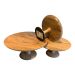 Cake stand on feet hg 12 ø 25cm wood