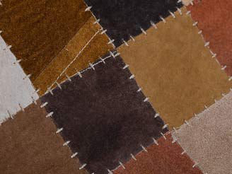 carpet leather 160x230cm browntan
