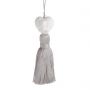Cotton Candy Ornament w/Grey Tassel