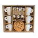 cup for espresso set6 white porcelain in giftbox