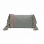 Cushion acrylic grey & neon pink 50x30cm