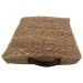 cushion jute braided natural brown square 40x40x8cm