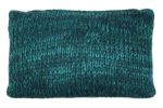 Cushion knitted Petrol 50x30cm
