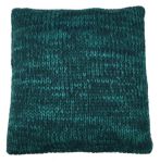 Cushion knitted Petrol 50x50cm