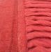 cushion mohair with fringes coral pink 50x30cm