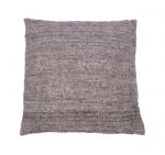 Cushion silk & cotton Stonegrey/Lavender 50x50cm with filler