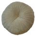 cushion velvet misty sage with gold yarn round 40cm