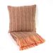 cushion wool multi coral 50x50cm