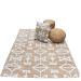 Jute rug white chenille 200x300cm
