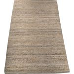 Kleed geweven jute wol grijs naturel 160x230cm