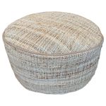 Lounge pouf natural panja woven jute ø 60 hg 30 cm