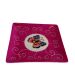 Plate porcelain square Butterfly Fuchsia pink 12x12cm