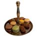 Plateau handle metal copper shade patisserie chocolates ø 17 hg 15 cm
