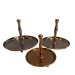 Plateau metaal koper tint patisserie bonbons ø 125 hg 11 cm
