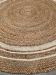 rug braided jute natural offwhite border round 150cm