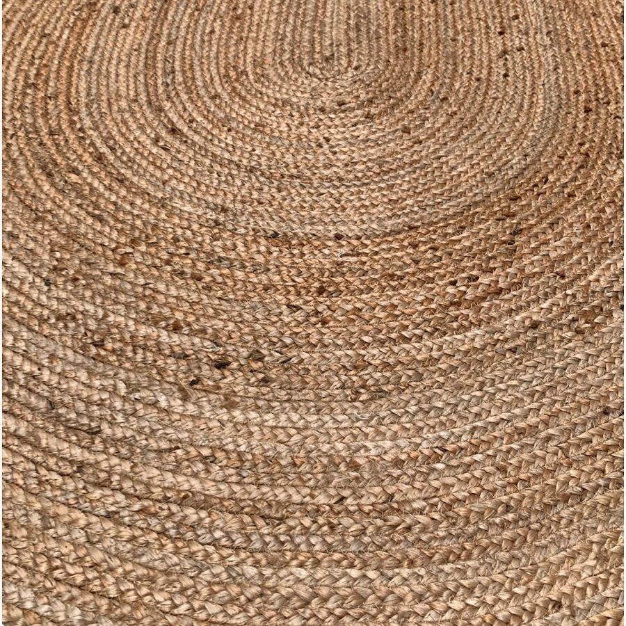 rug braided jute natural oval 120x180cm