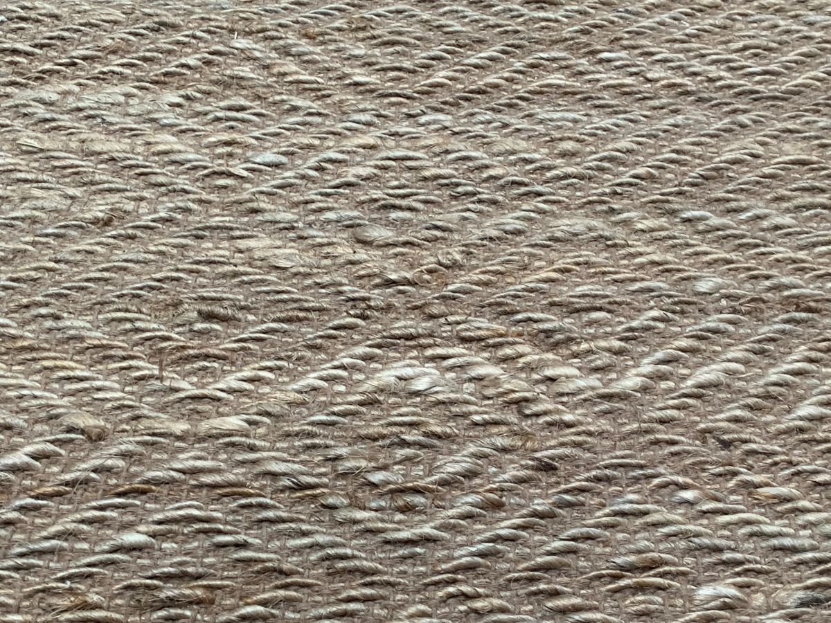 rug jute braided natural brown 80x140cm