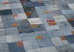 rug recycled denim with labels 160x230cm