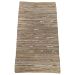 rug recycled leather beige with accent of gold copper 160x230cm