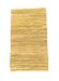 rug recycled leather ocher yellow 160x230cm