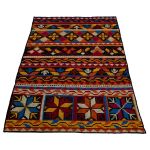 Rug Stitched Wool on leather 160x230cm Multi