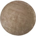 Rug Tencel Beige Round ø 150 cm