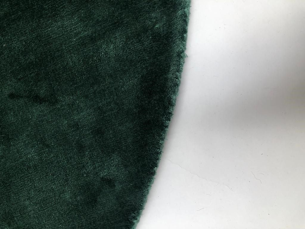 rug tencel forestgreen round 200 cm