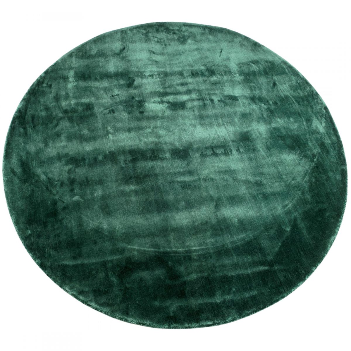 rug tencel forestgreen round 200 cm