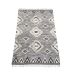 rug wool woven graphic design black white 160x230cm