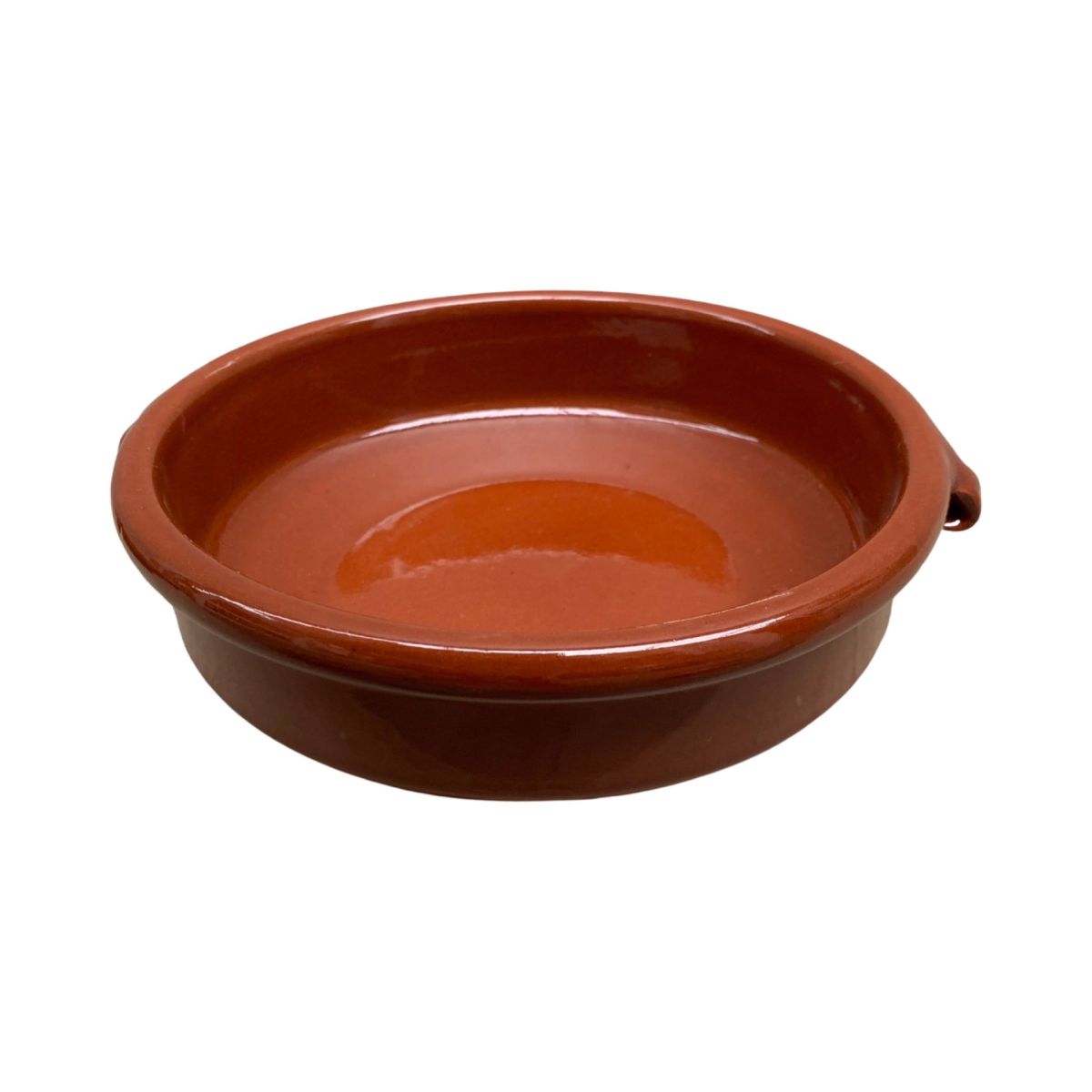 terracotta baking dish brown round 17cm