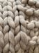throw luxury thick knitted beige 125x150cm