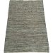 Vloerkleed jute en gerecycled leer in bosgroen tint 160x230cm