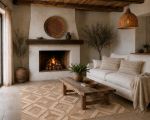 Vloerkleed jute Nieuw Zeeland wol Panja 160x230cm wyber geweven