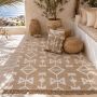 Vloerkleed jute wit chenille geweven 120x180cm Vloerkleed jute wit chenille geweven 120x180cm