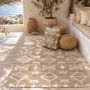 Vloerkleed jute wit chenille geweven 250x350cm Vloerkleed jute wit chenille geweven 250x350cm