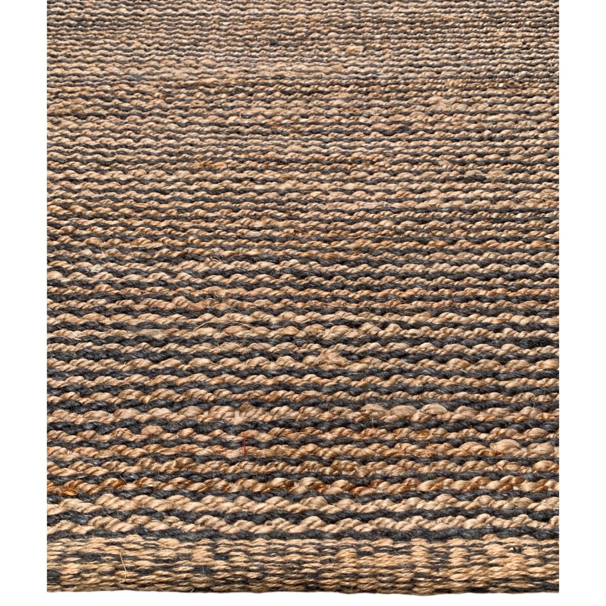 Vloerkleed 250x350cm wol jute antraciet grijs naturel